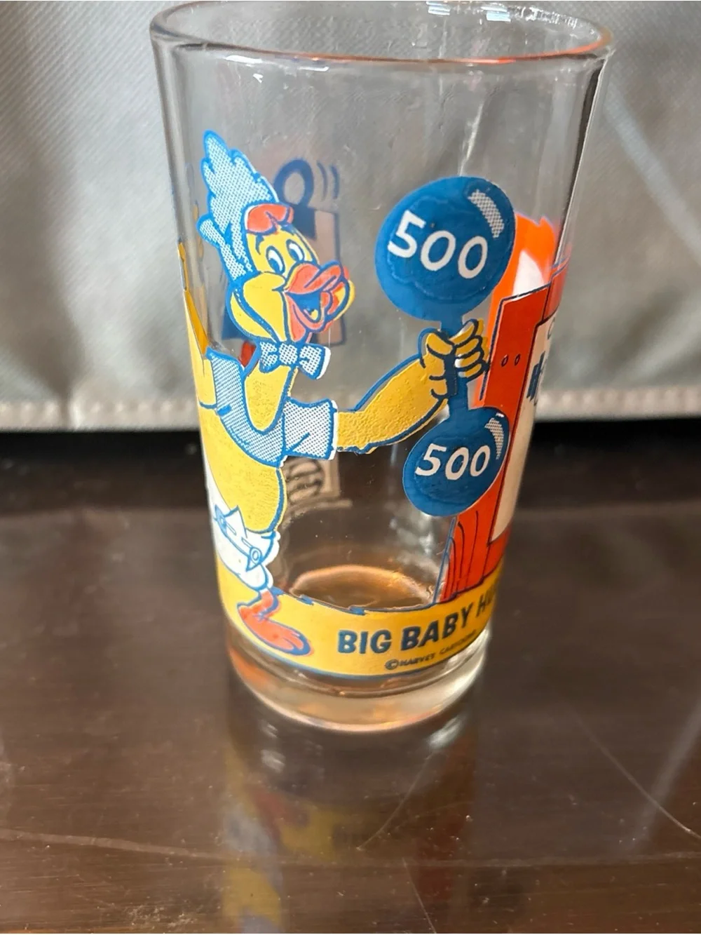 Big Baby Huey Cartoon Collectible Glass - Pepsi 1970s